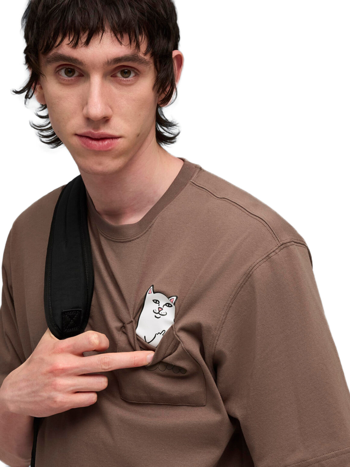 Imagem de: Camiseta PUMA x RIPNDIP Lord Nermal Pocket Bronze