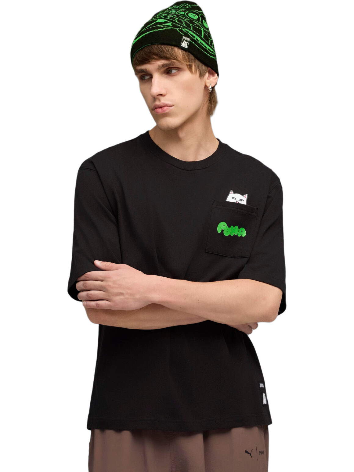 Imagem de: Camiseta PUMA x RIPNDIP Relaxed Pocket Preta