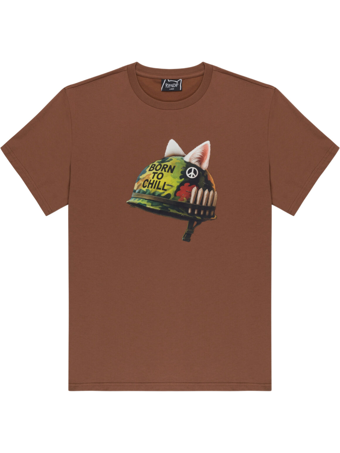 Imagem de: Camiseta Ripndip Born To Chill Marrom