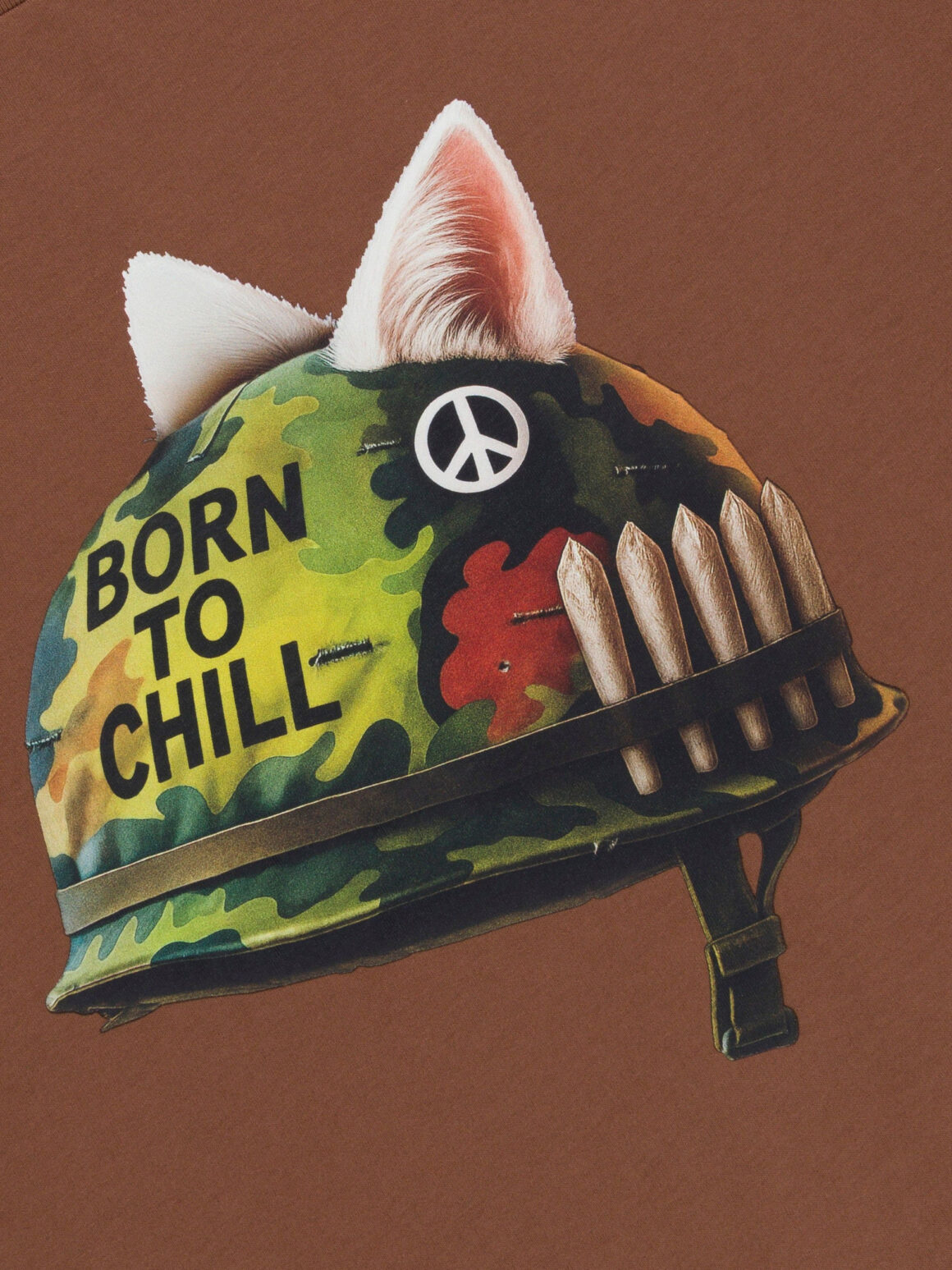 Imagem de: Camiseta Ripndip Born To Chill Marrom