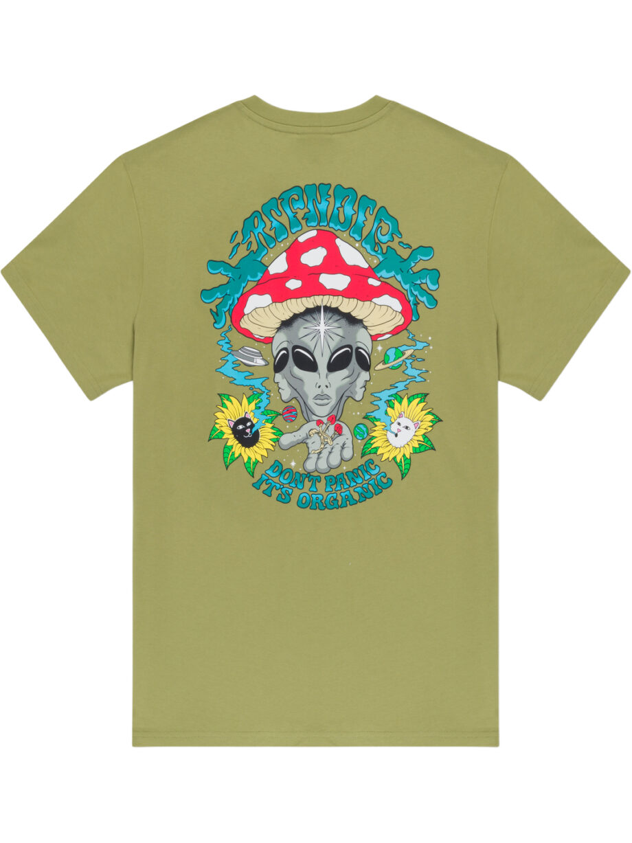 Imagem de: Camiseta RIPNDIP Dont Panic Verde Floresta