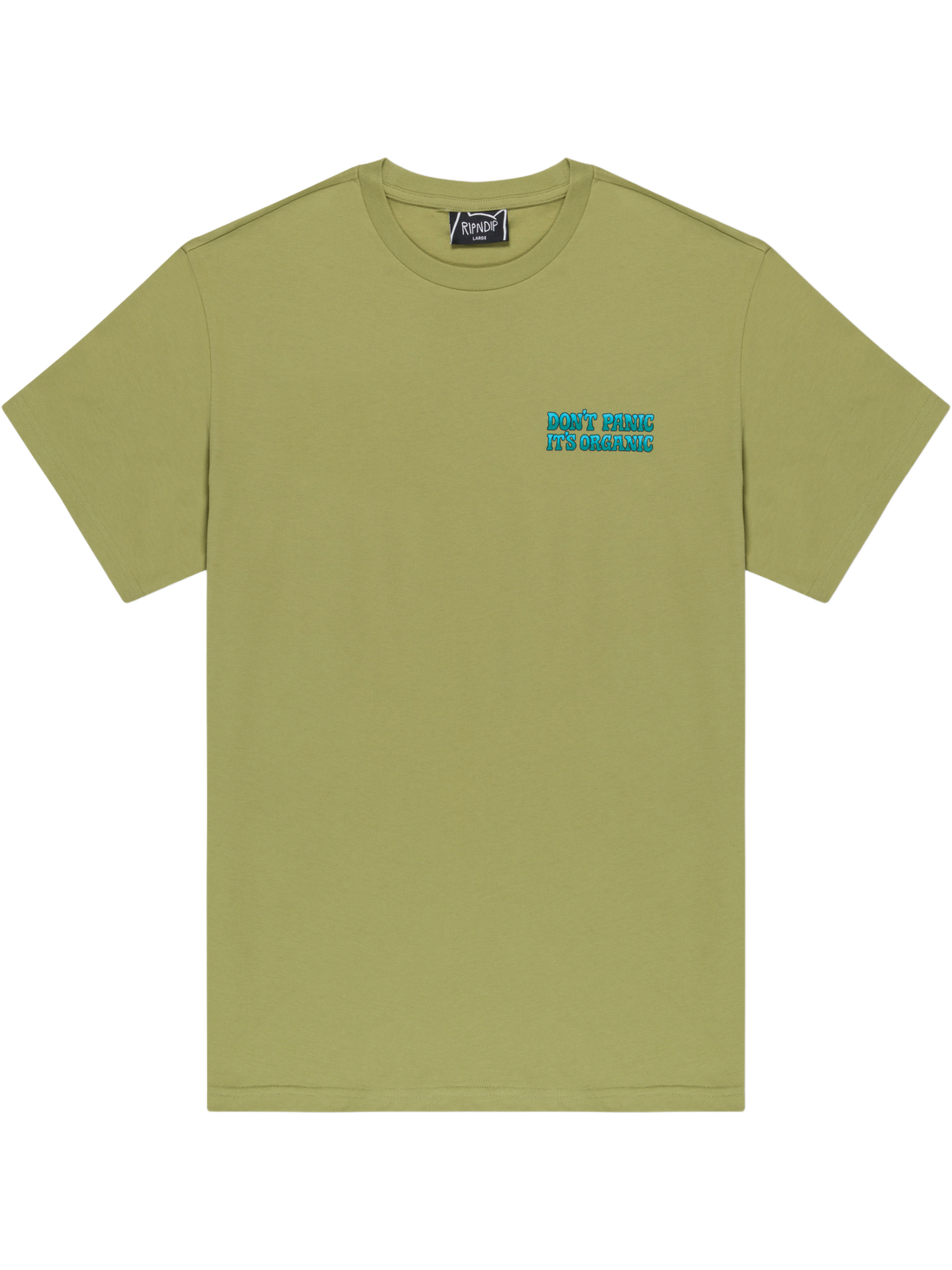 Imagem de: Camiseta RIPNDIP Dont Panic Verde Floresta