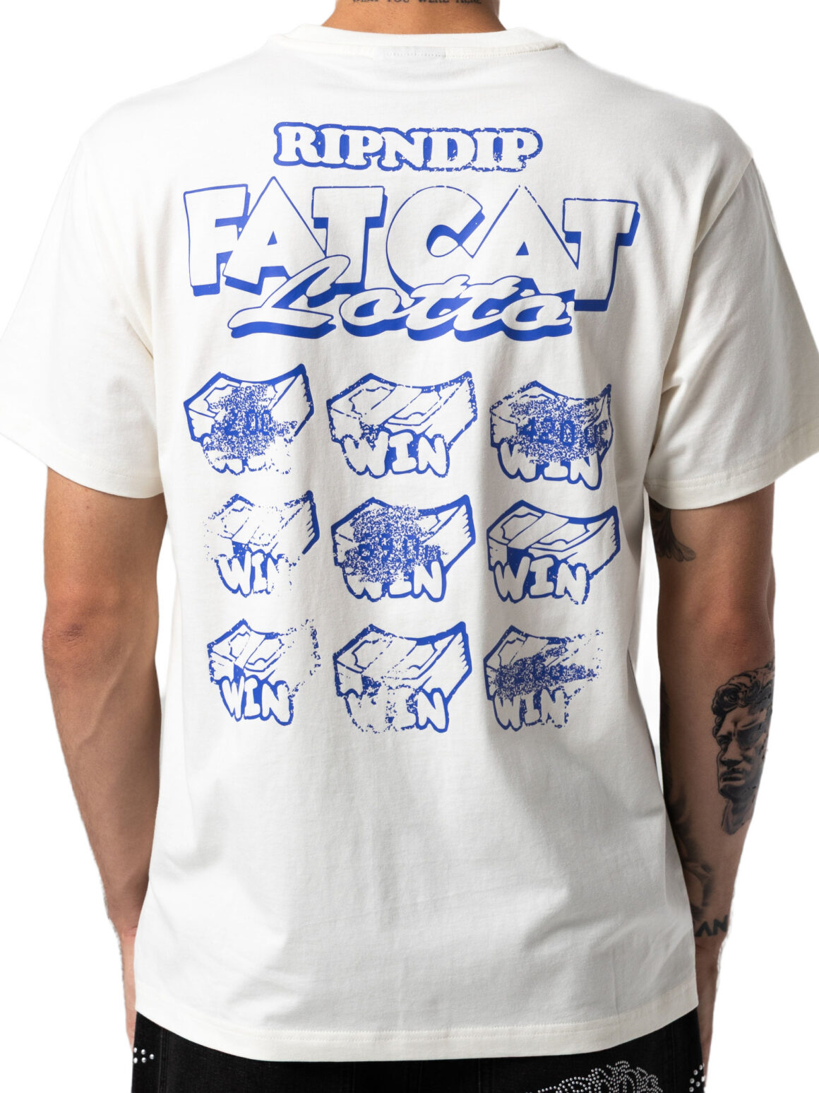 Imagem de: Camiseta RIPNDIP Fat Cat Cor Osso
