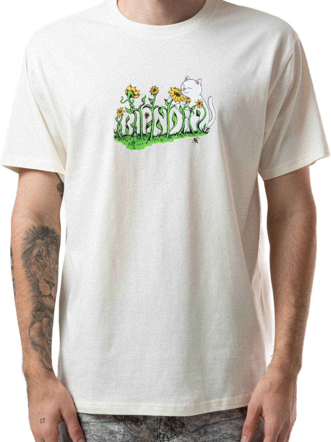 Imagem de: Camiseta RIPNDIP Flower Boy Bege