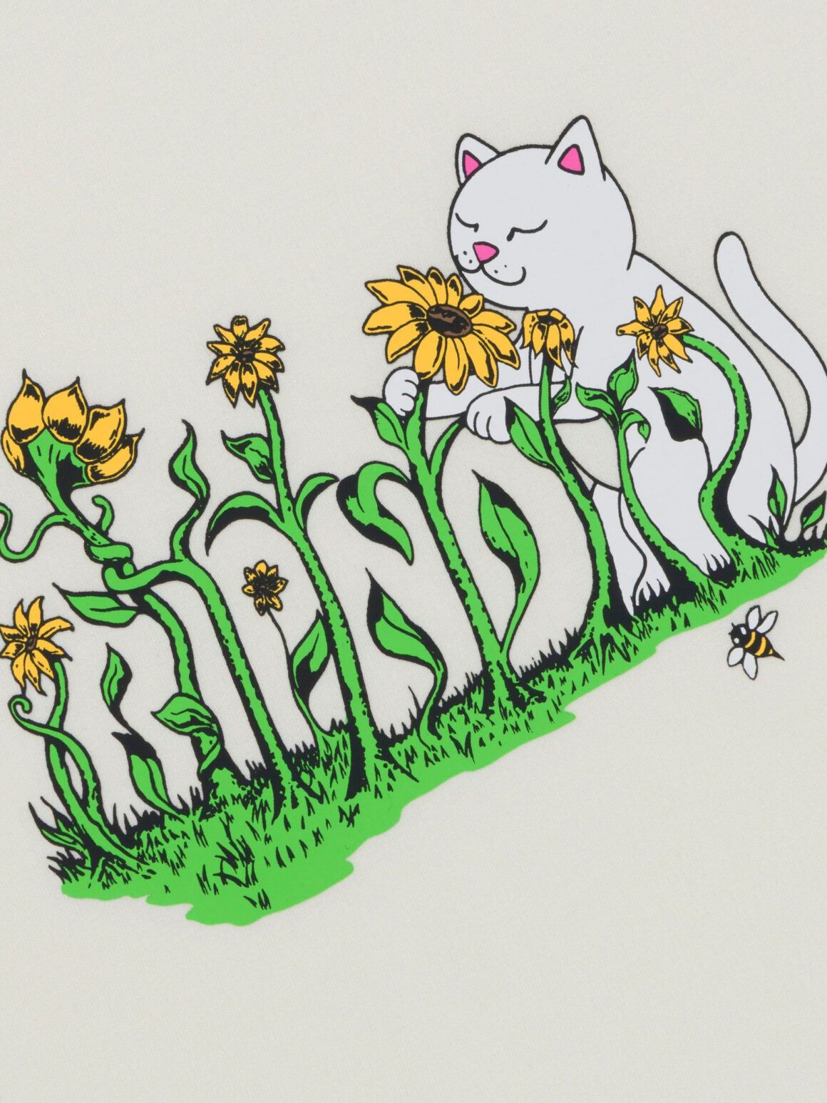 Imagem de: Camiseta RIPNDIP Flower Boy Bege