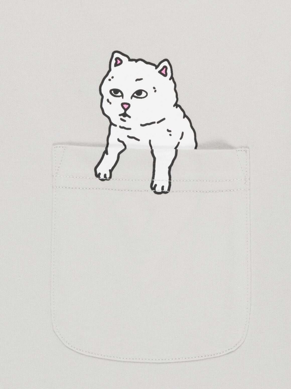 Imagem de: Camiseta RIPNDIP For Sale Pocket Cinza