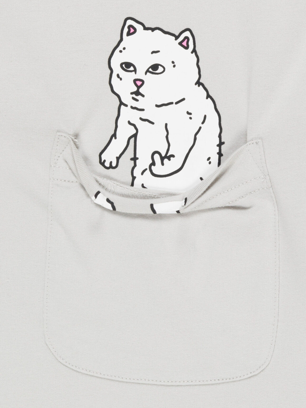 Imagem de: Camiseta RIPNDIP For Sale Pocket Cinza
