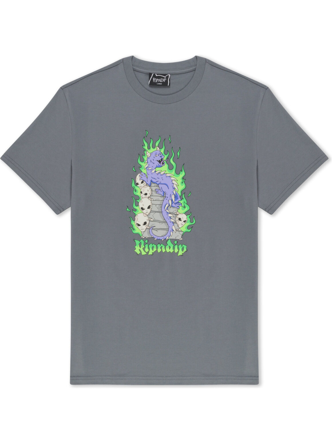 Imagem de: Camiseta RIPNDIP Horntail Cinza Escuro