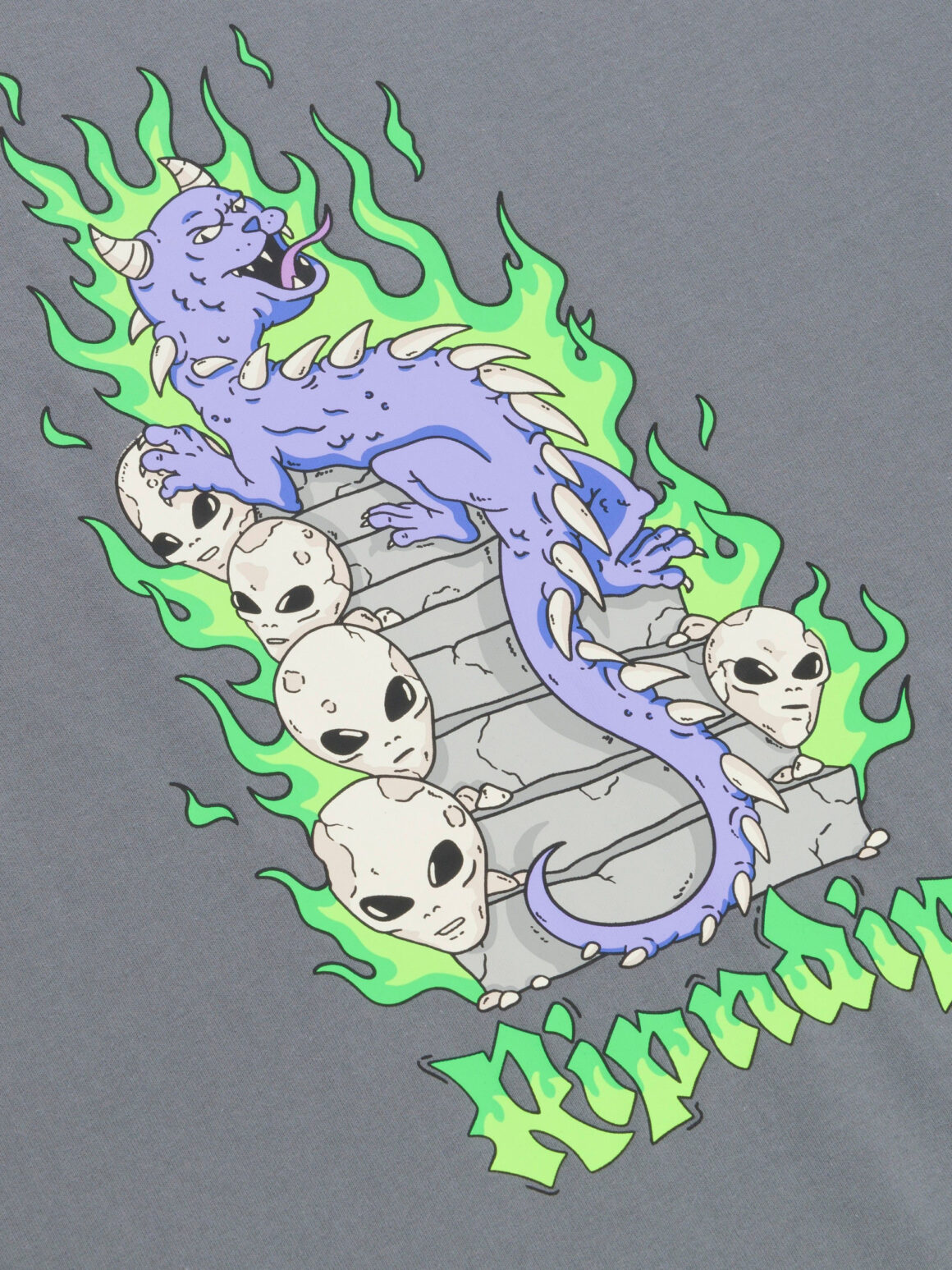 Imagem de: Camiseta RIPNDIP Horntail Cinza Escuro