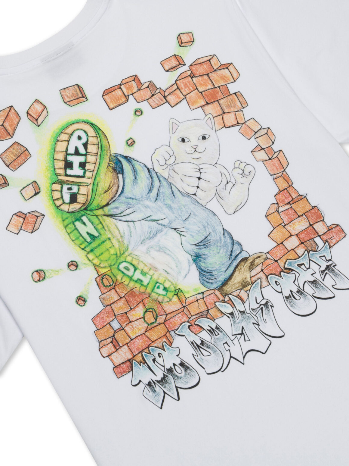 Imagem de: Camiseta RIPNDIP Karate Kat Branca