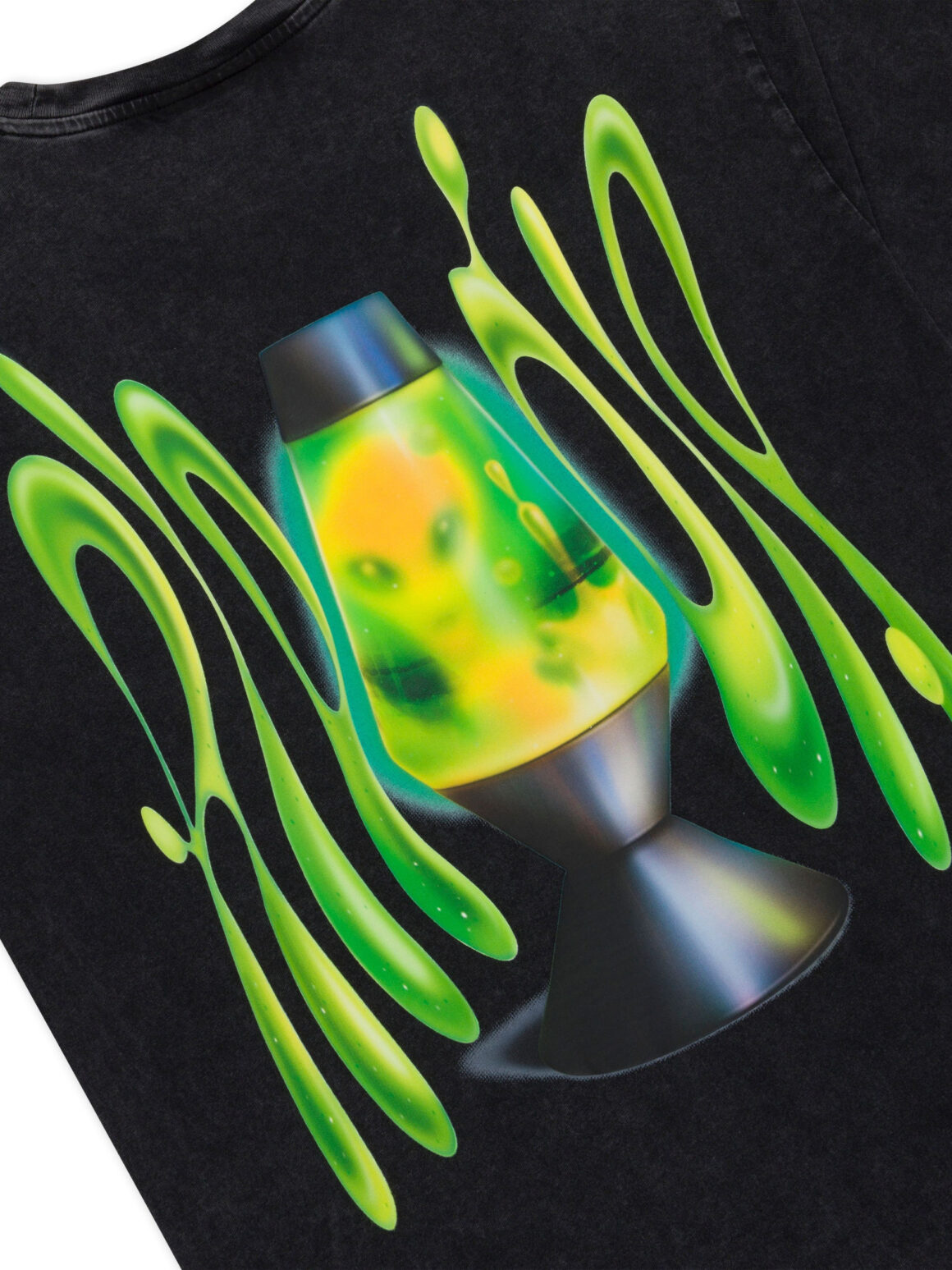 Imagem de: Camiseta RIPNDIP Lava Lamp Preto Lavagem Vintage