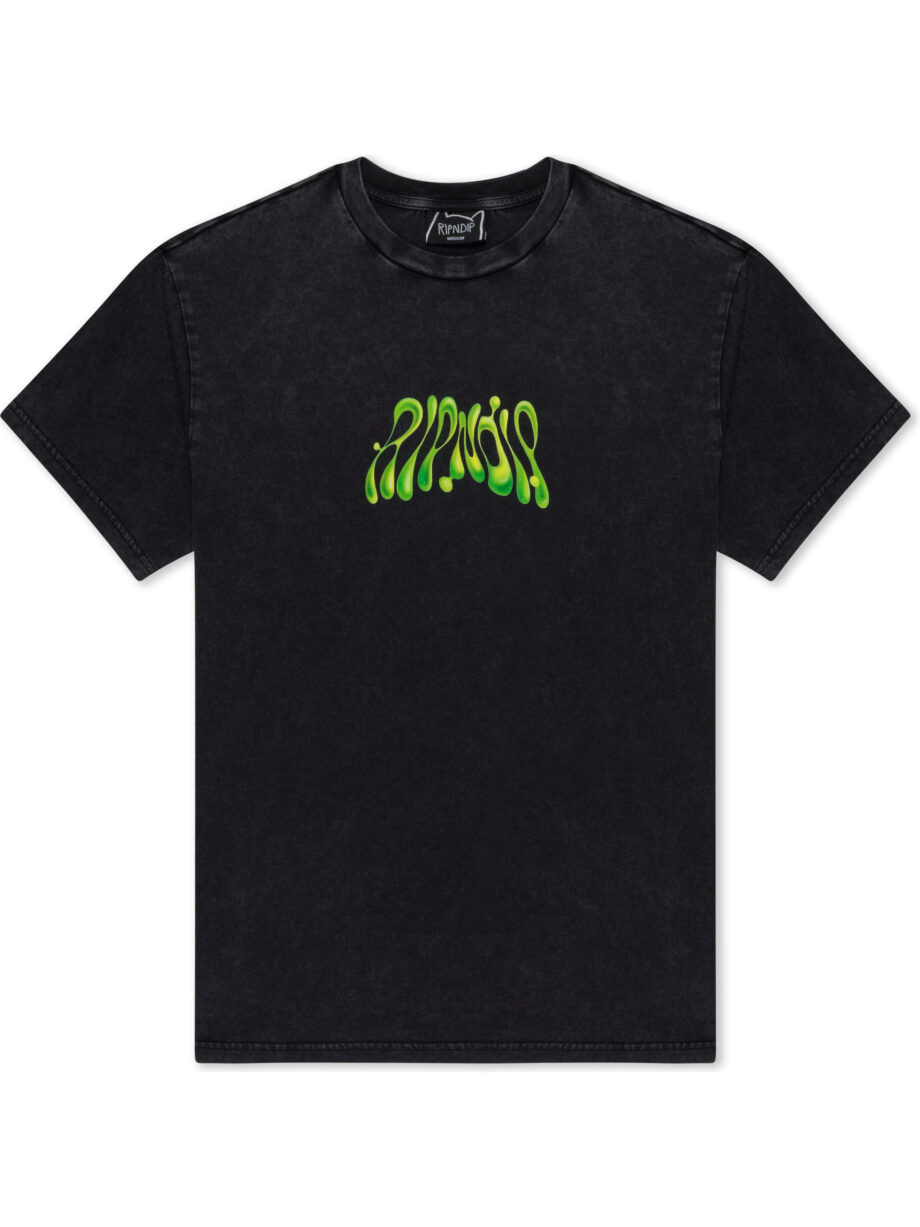 Imagem de: Camiseta RIPNDIP Lava Lamp Preto Lavagem Vintage
