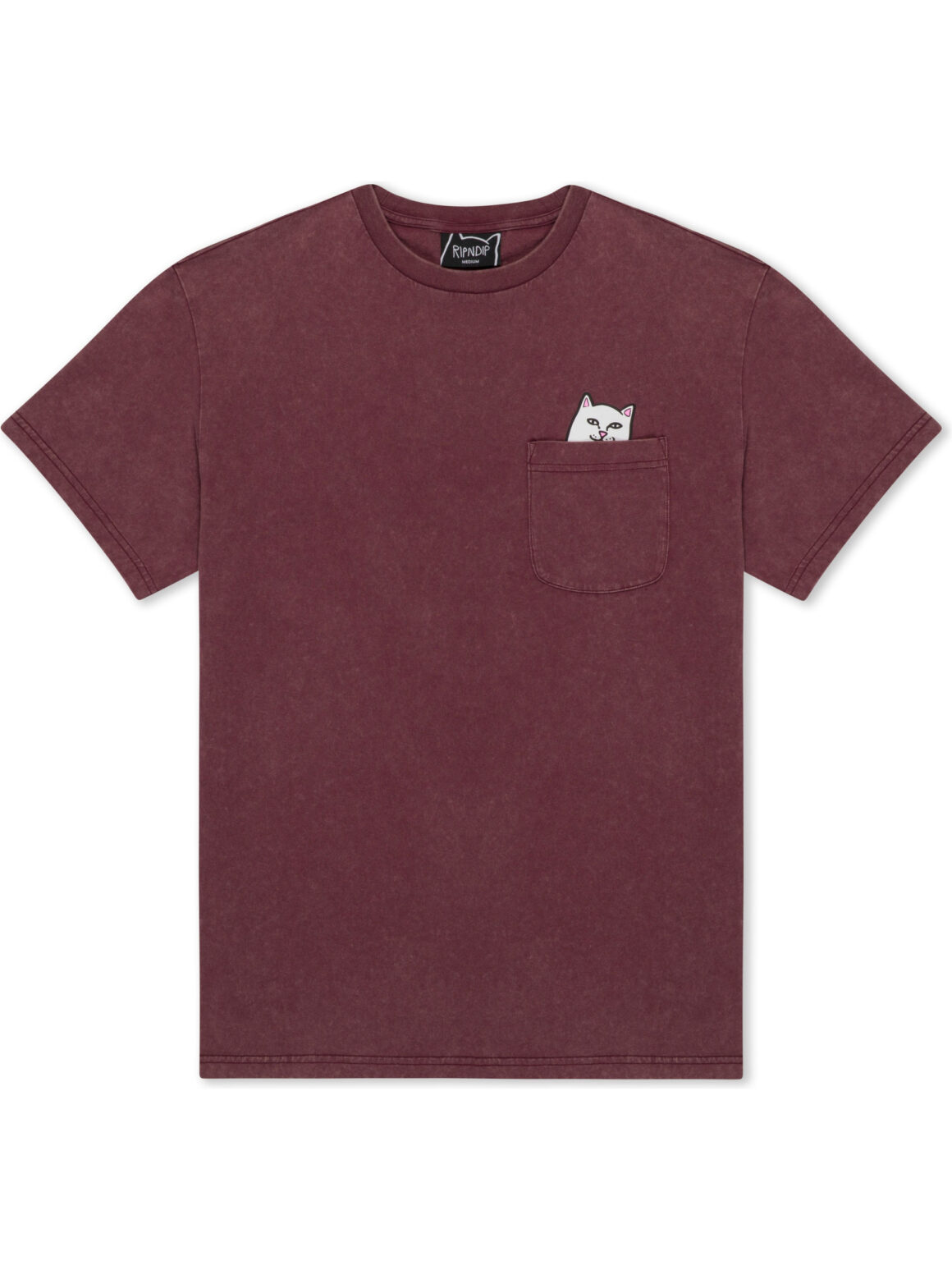 Imagem de: Camiseta RIPNDIP Lord Nermal Bolso Bordô Vintage