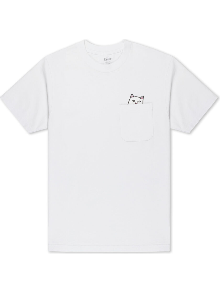 Imagem de: Camiseta RIPNDIP Lord Nermal Pocket Branca