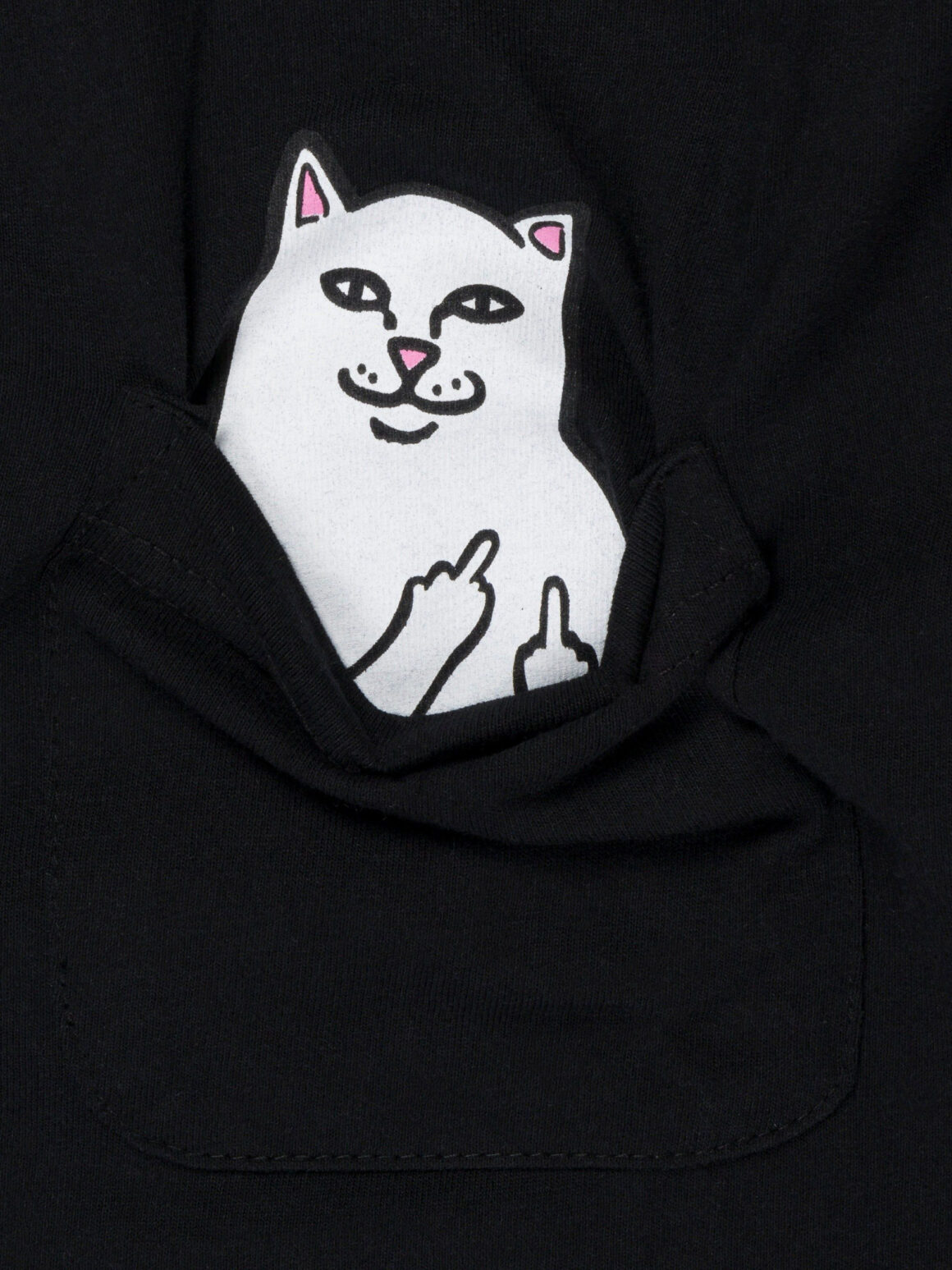 Imagem de: Camiseta RIPNDIP Lord Nermal Pocket Preta