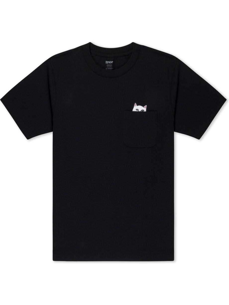 Imagem de: Camiseta RIPNDIP Lord Nermal Pocket Preta