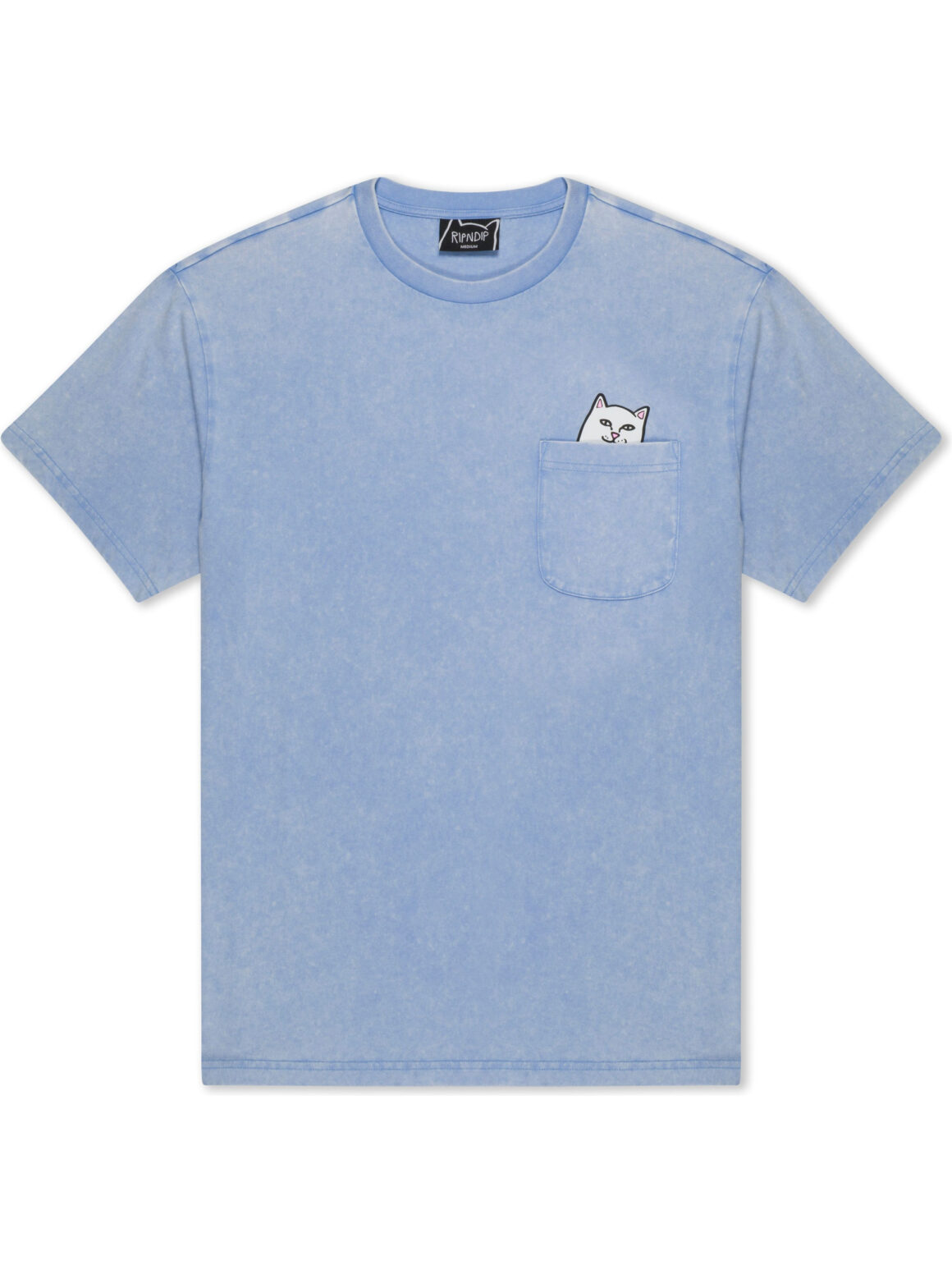 Imagem de: Camiseta RIPNDIP Lord Nermal Pocket Tee Azul Vintage
