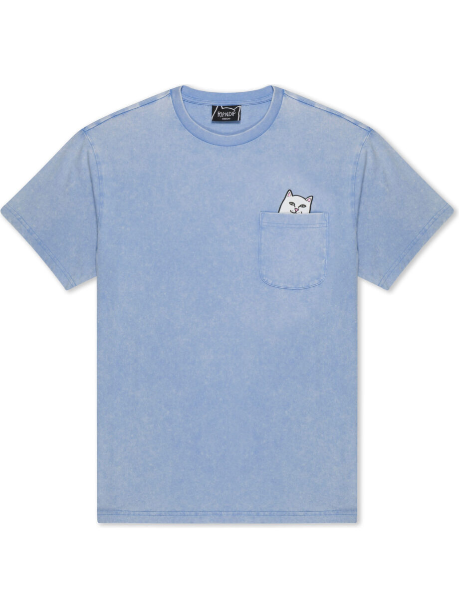 Imagem de: Camiseta RIPNDIP Lord Nermal Pocket Tee Azul Vintage