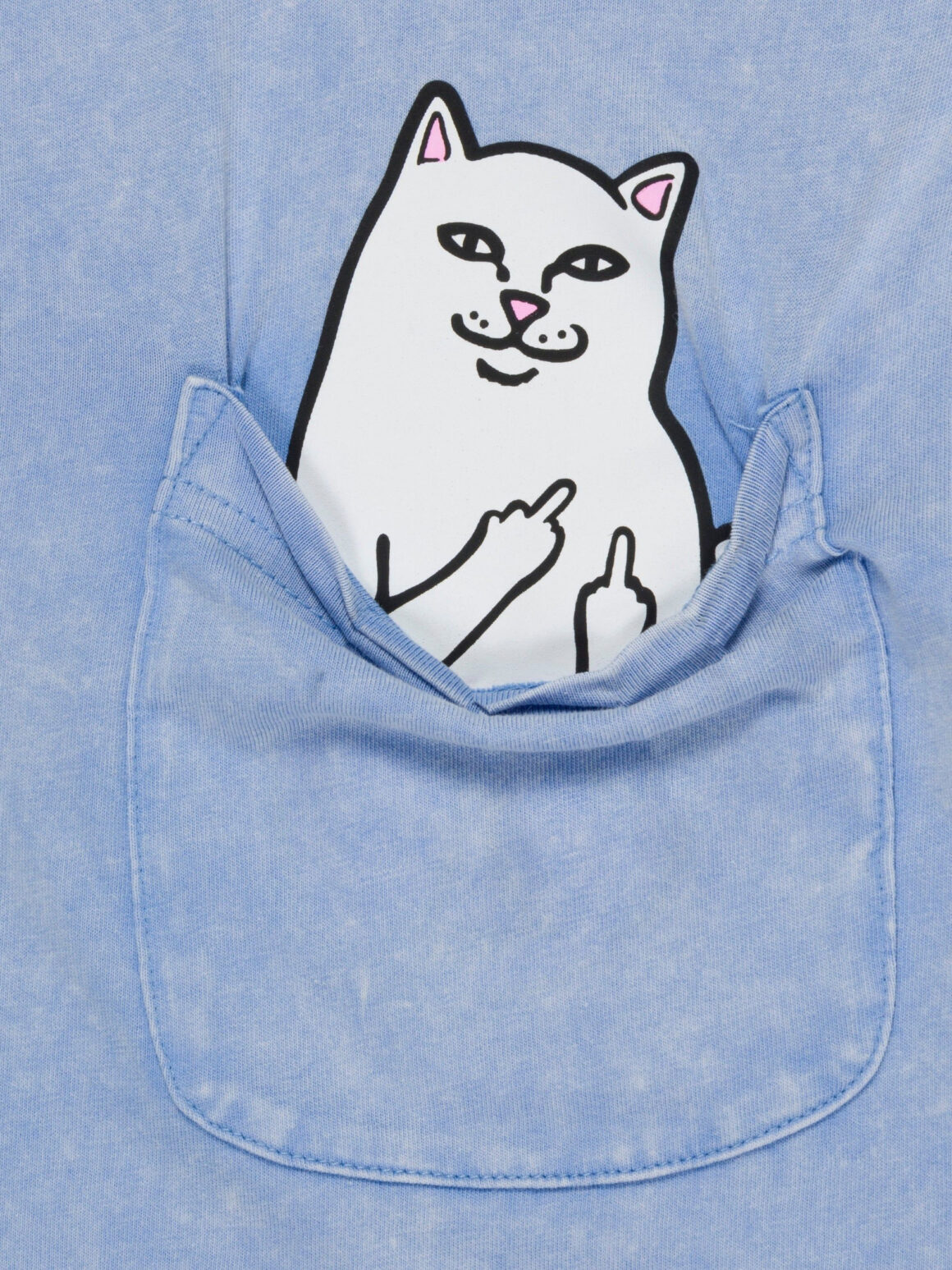 Imagem de: Camiseta RIPNDIP Lord Nermal Pocket Tee Azul Vintage