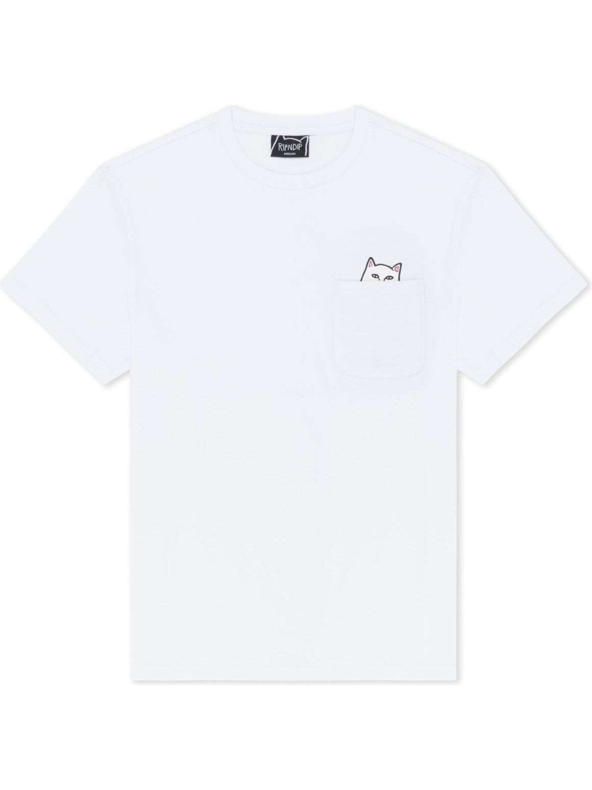 Imagem de: Camiseta RIPNDIP Lord Nermal Pocket Tee Branca
