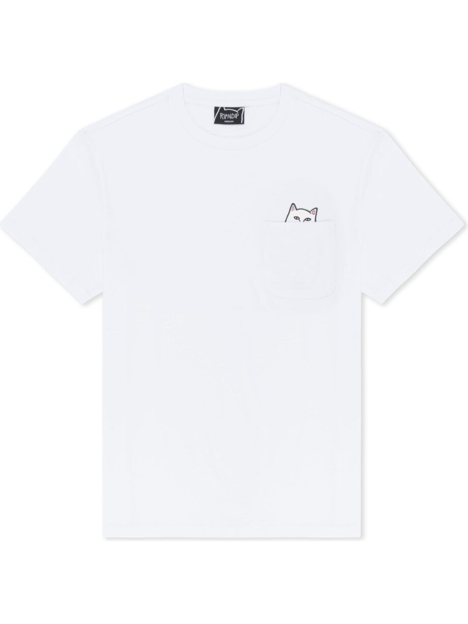 Imagem de: Camiseta RIPNDIP Lord Nermal Pocket Tee Branca