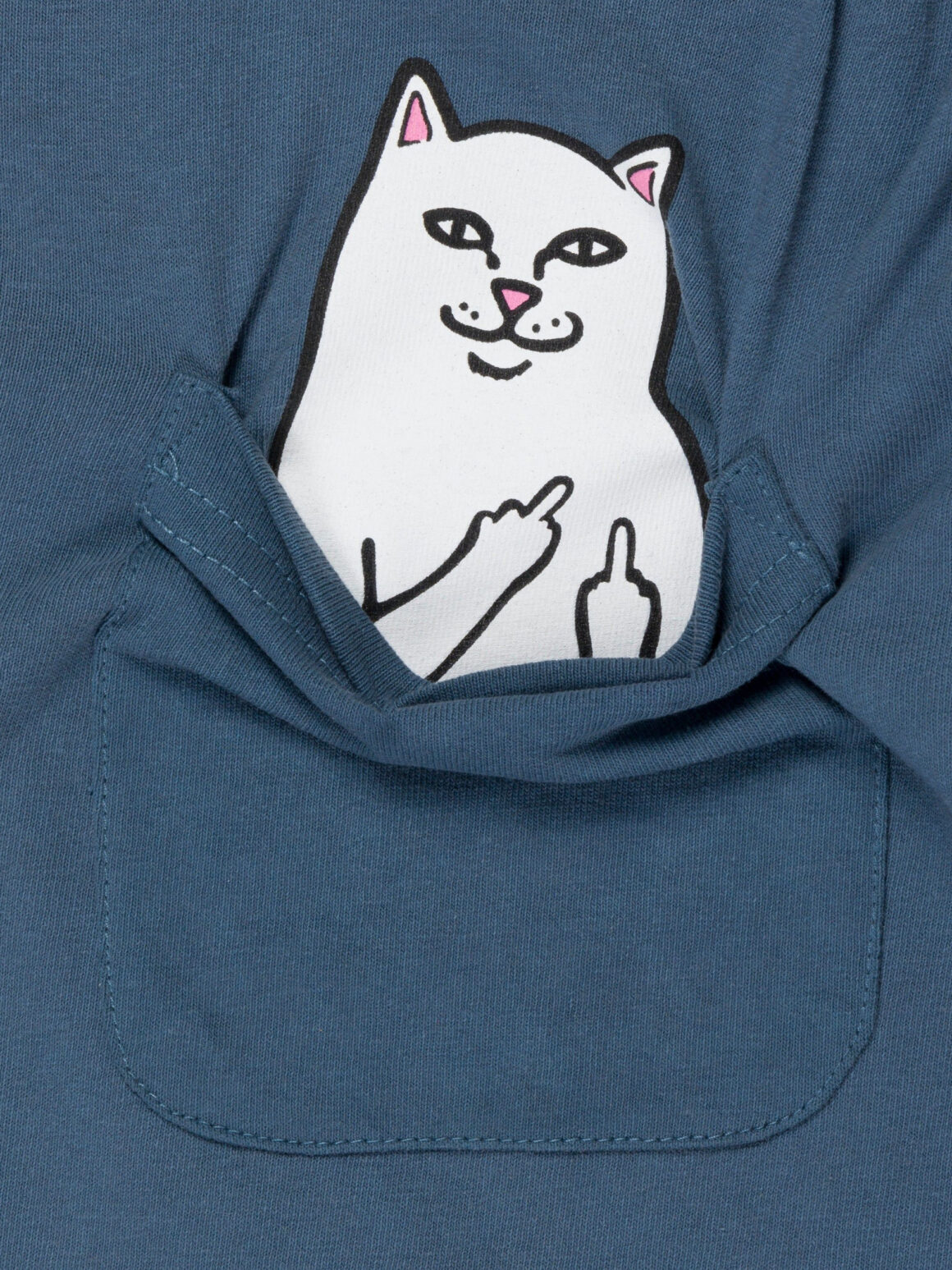 Imagem de: Camiseta RIPNDIP Lord Nermal Pocket Tee Cinza Ardósia