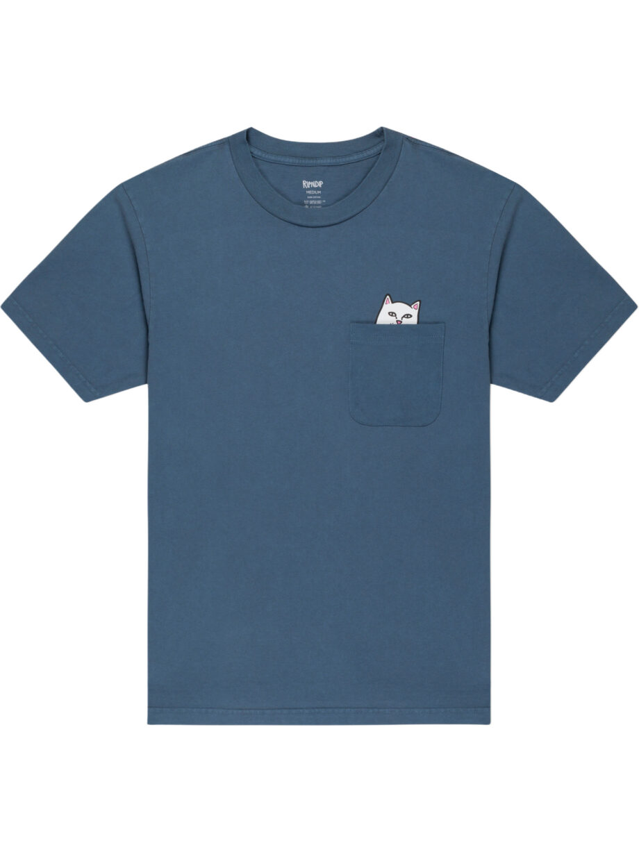 Imagem de: Camiseta RIPNDIP Lord Nermal Pocket Tee Cinza Ardósia