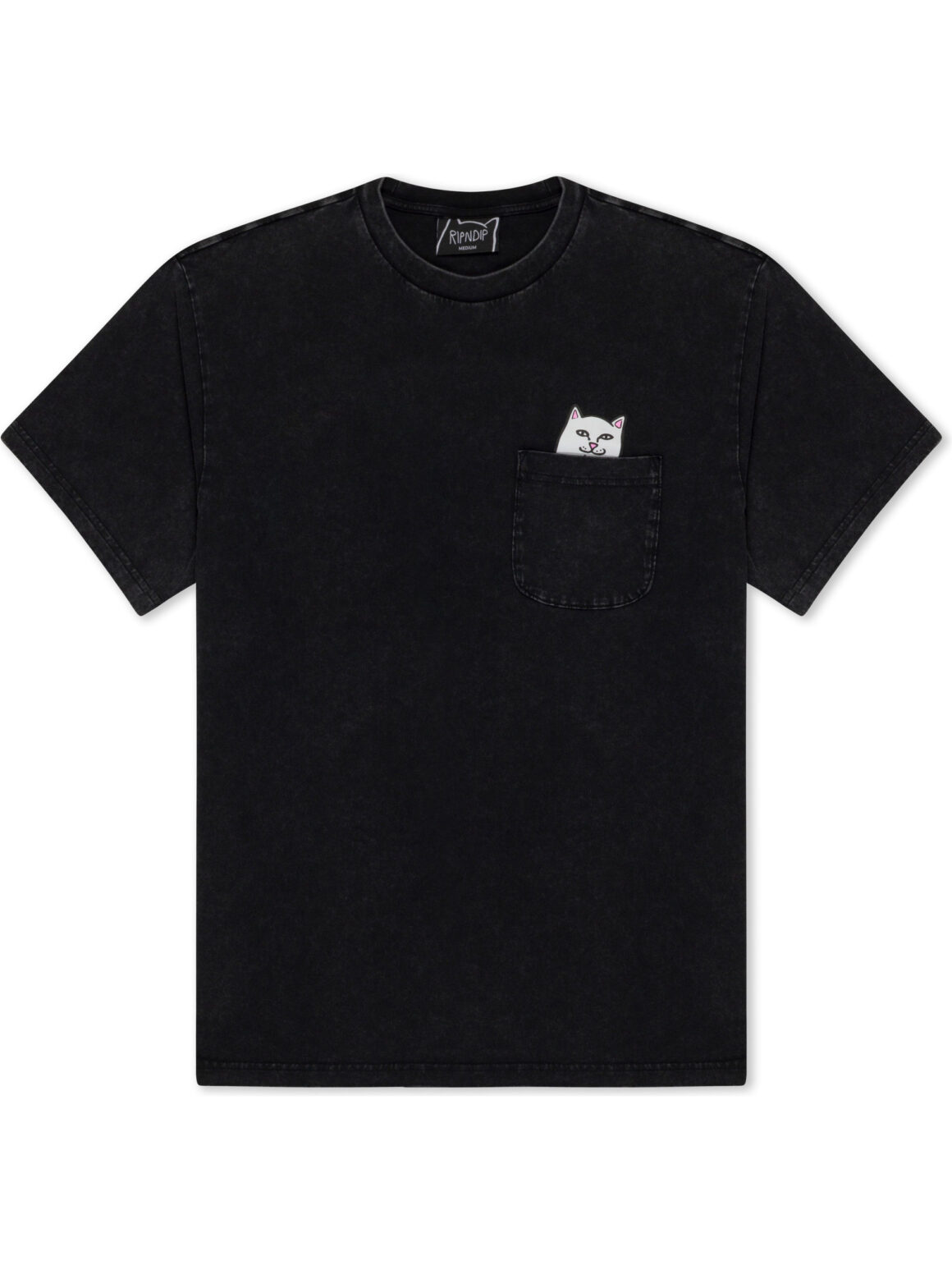 Imagem de: Camiseta RIPNDIP Lord Nermal Pocket Tee Preto Vintage