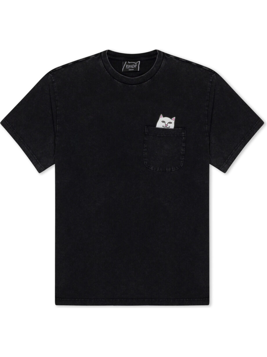 Imagem de: Camiseta RIPNDIP Lord Nermal Pocket Tee Preto Vintage