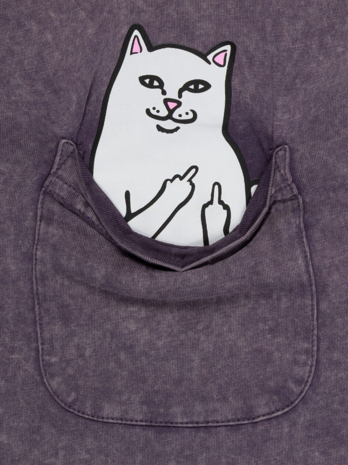 Imagem de: Camiseta RIPNDIP Lord Nermal Pocket Uva Vintage