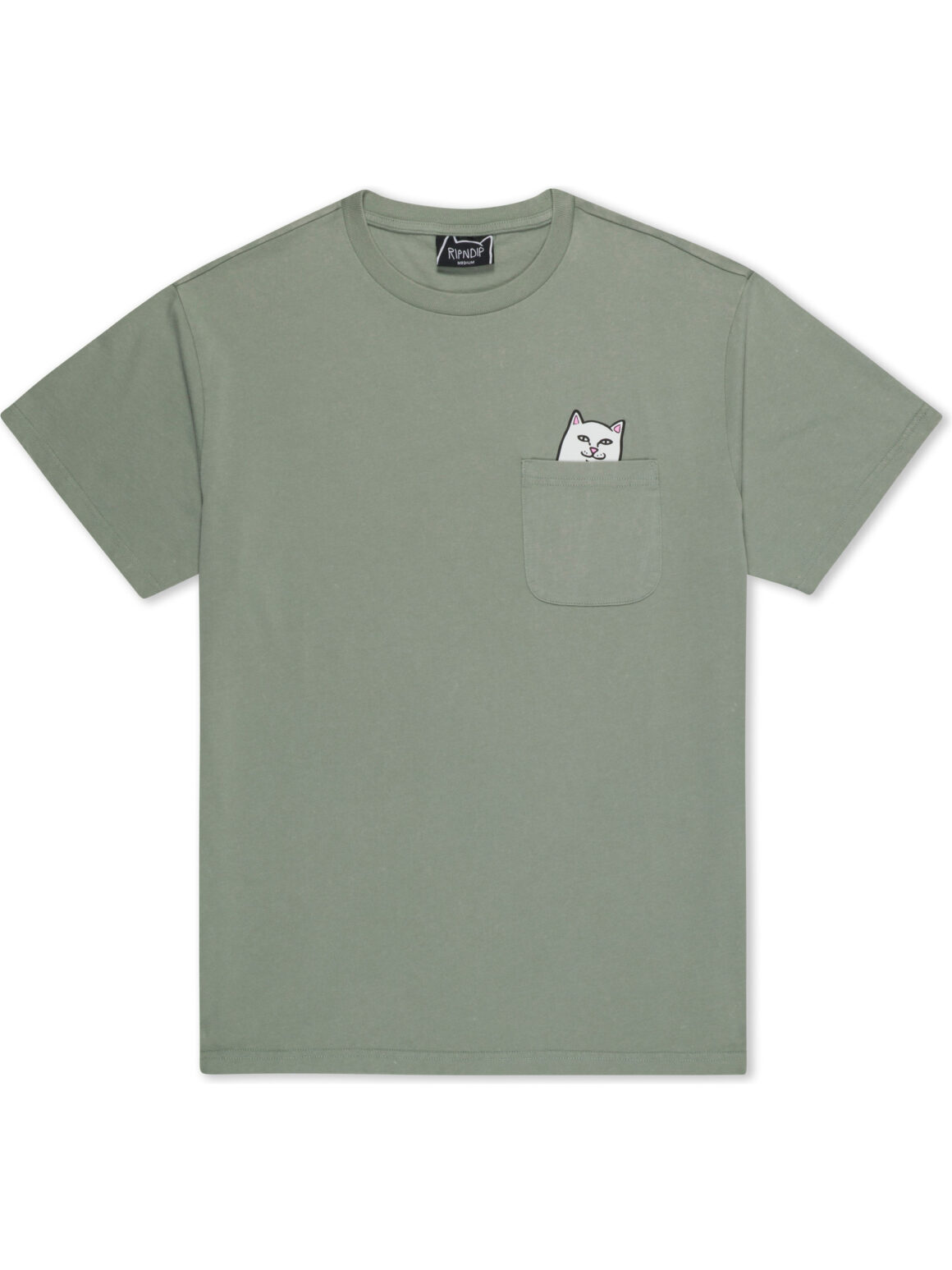 Imagem de: Camiseta RIPNDIP Lord Nermal Pocket Verde Sálvia