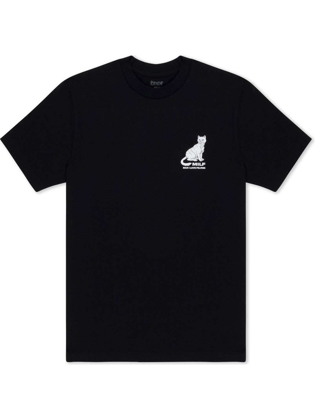Imagem de: Camiseta RIPNDIP Man I Love Felines Preta