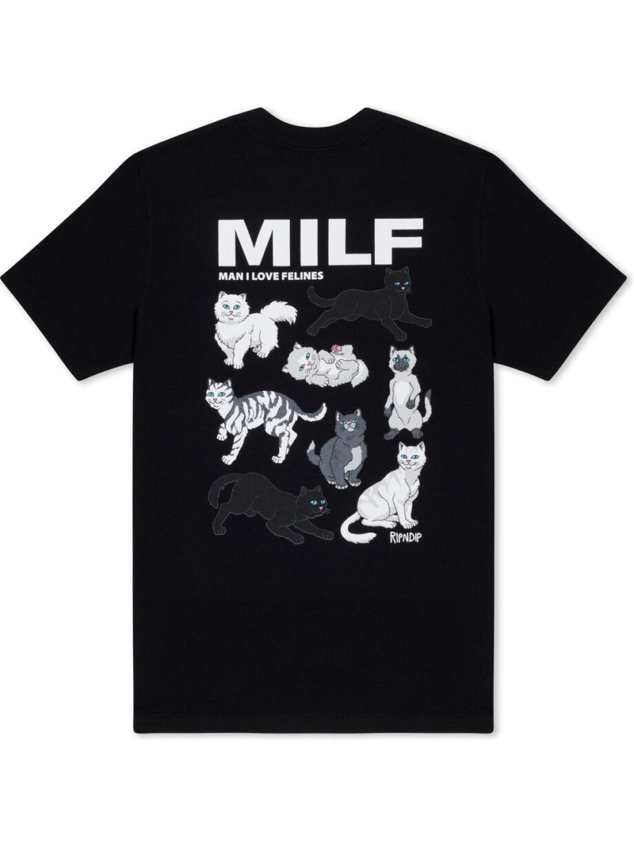 Imagem de: Camiseta RIPNDIP Man I Love Felines Preta