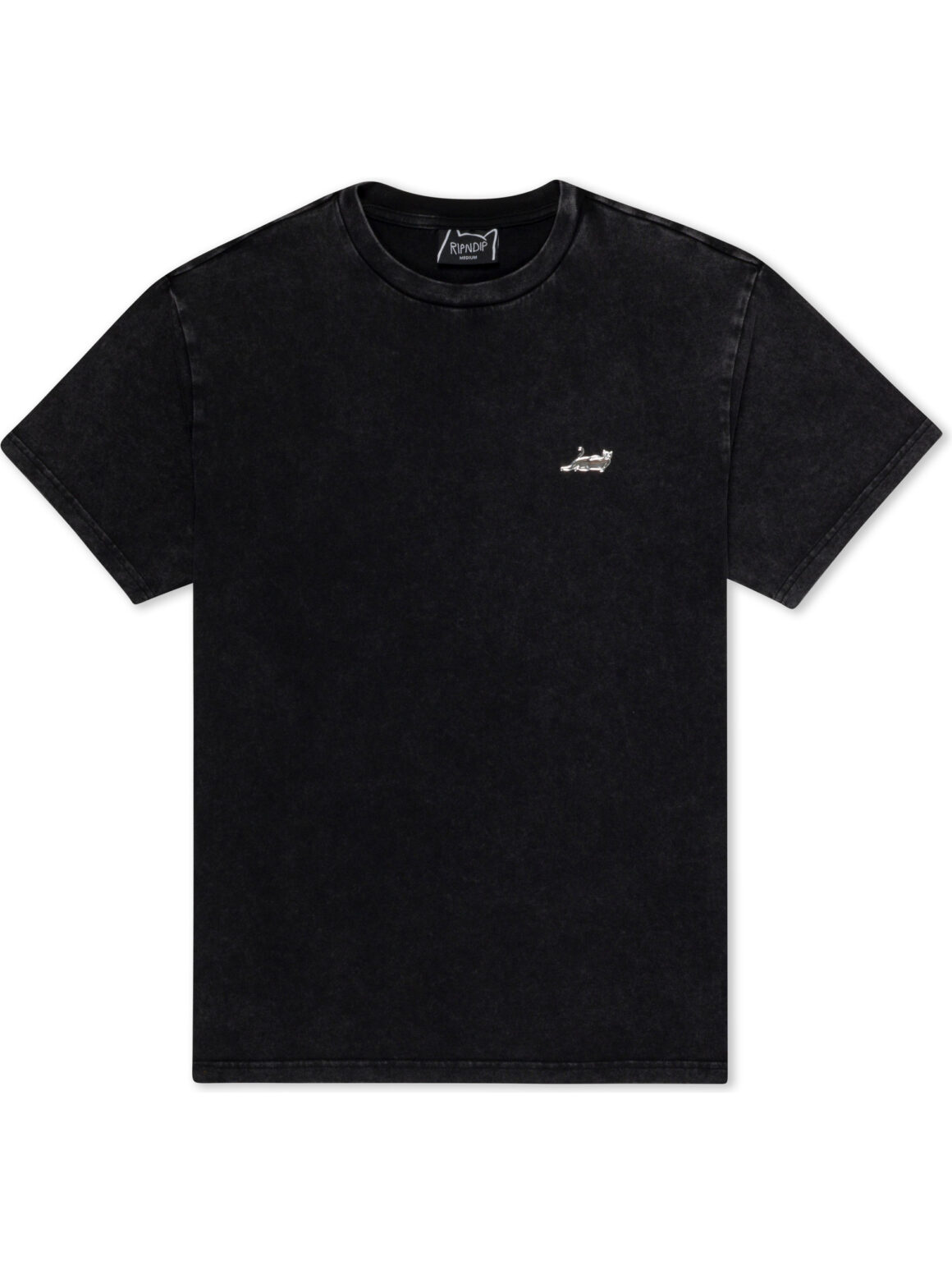 Imagem de: Camiseta RIPNDIP Manga Curta Castanza Preto Lavagem Vintage