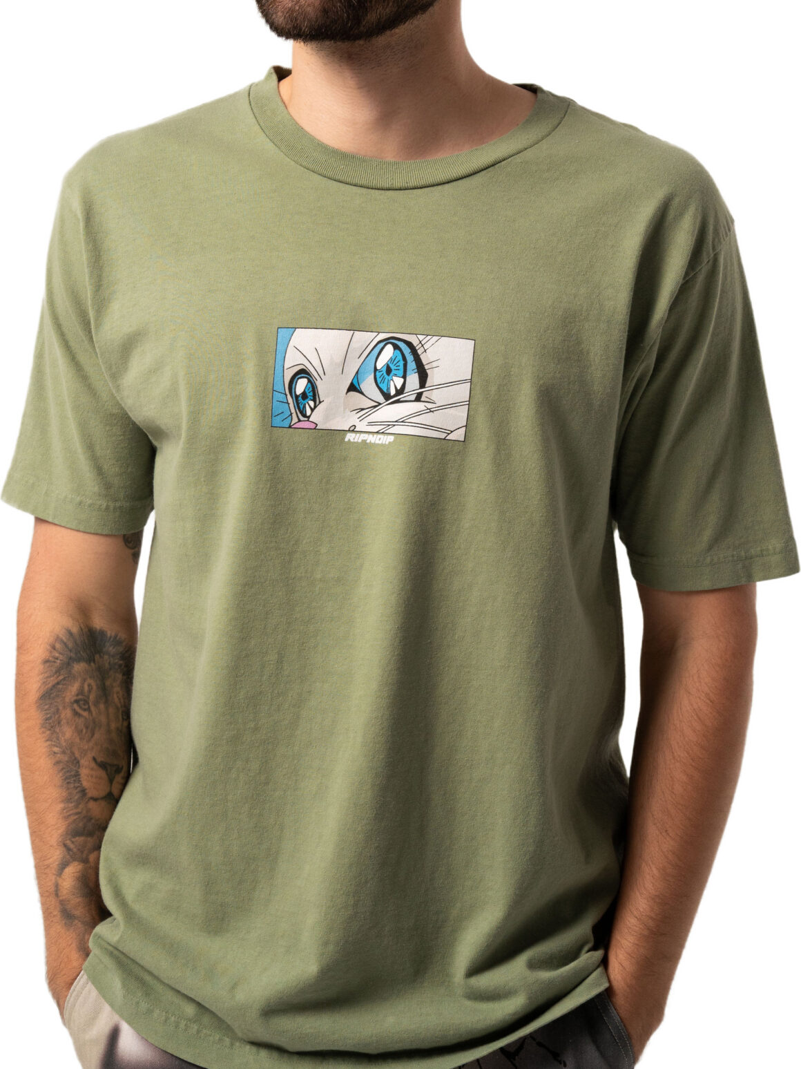 Imagem de: Camiseta RIPNDIP Metal Claw Verde Oliva
