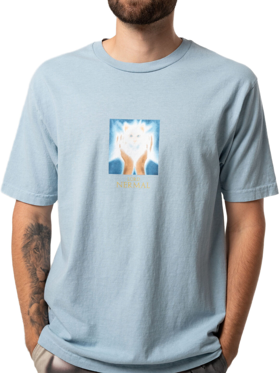 Imagem de: Camiseta RIPNDIP Nerm In The Clouds Azul Claro
