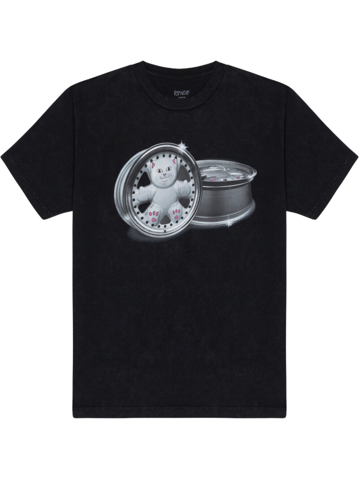 Imagem de: Camiseta RIPNDIP Nerm Wheels Preto Estonado
