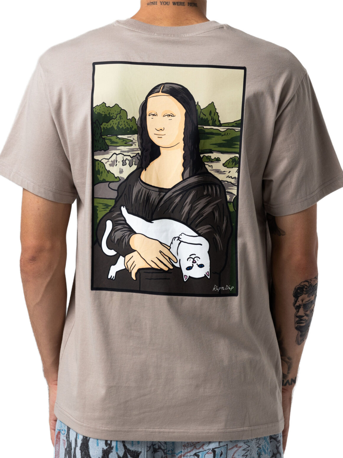 Imagem de: Camiseta RIPNDIP Nermal Lisa Areia