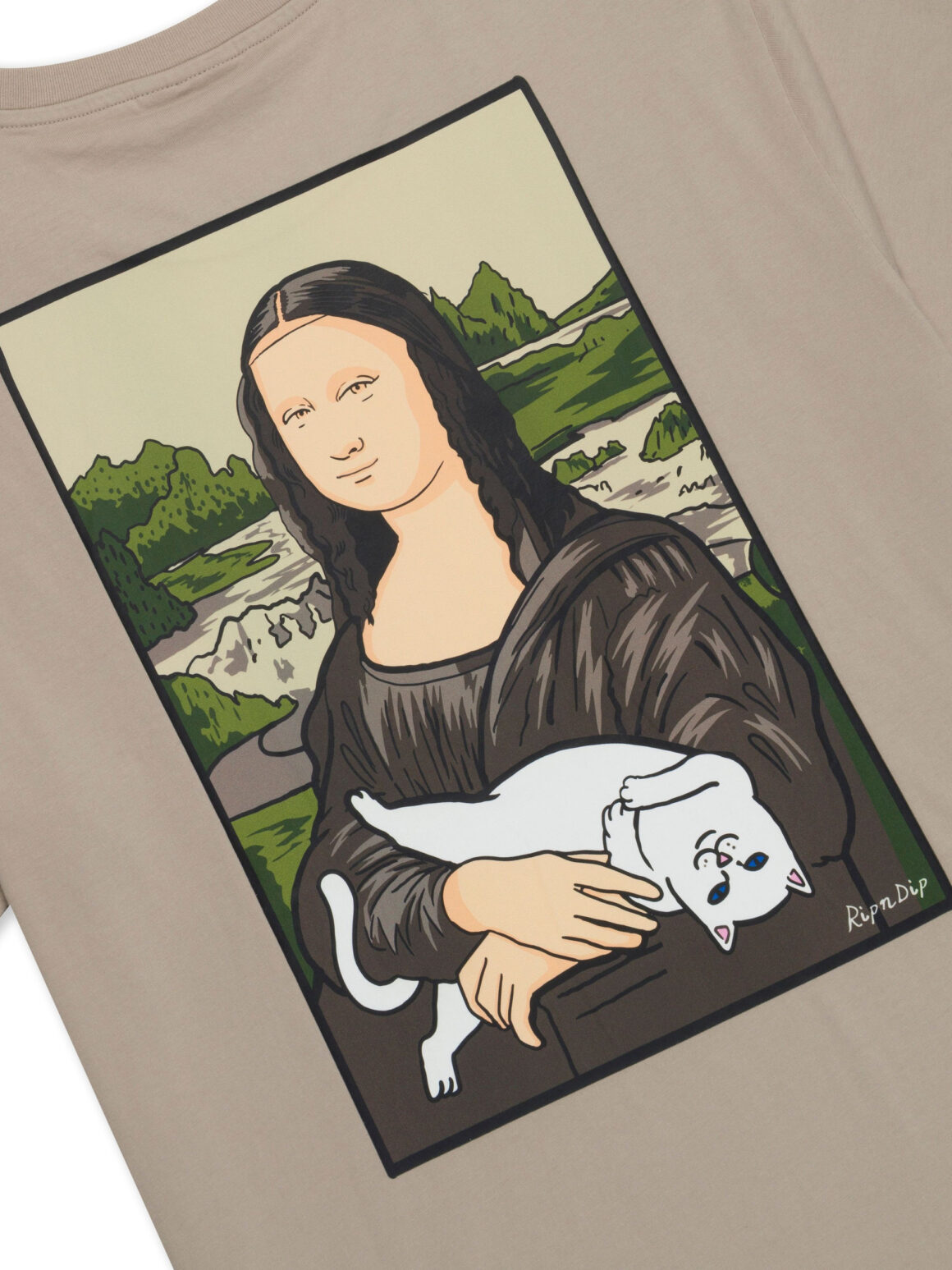 Imagem de: Camiseta RIPNDIP Nermal Lisa Areia
