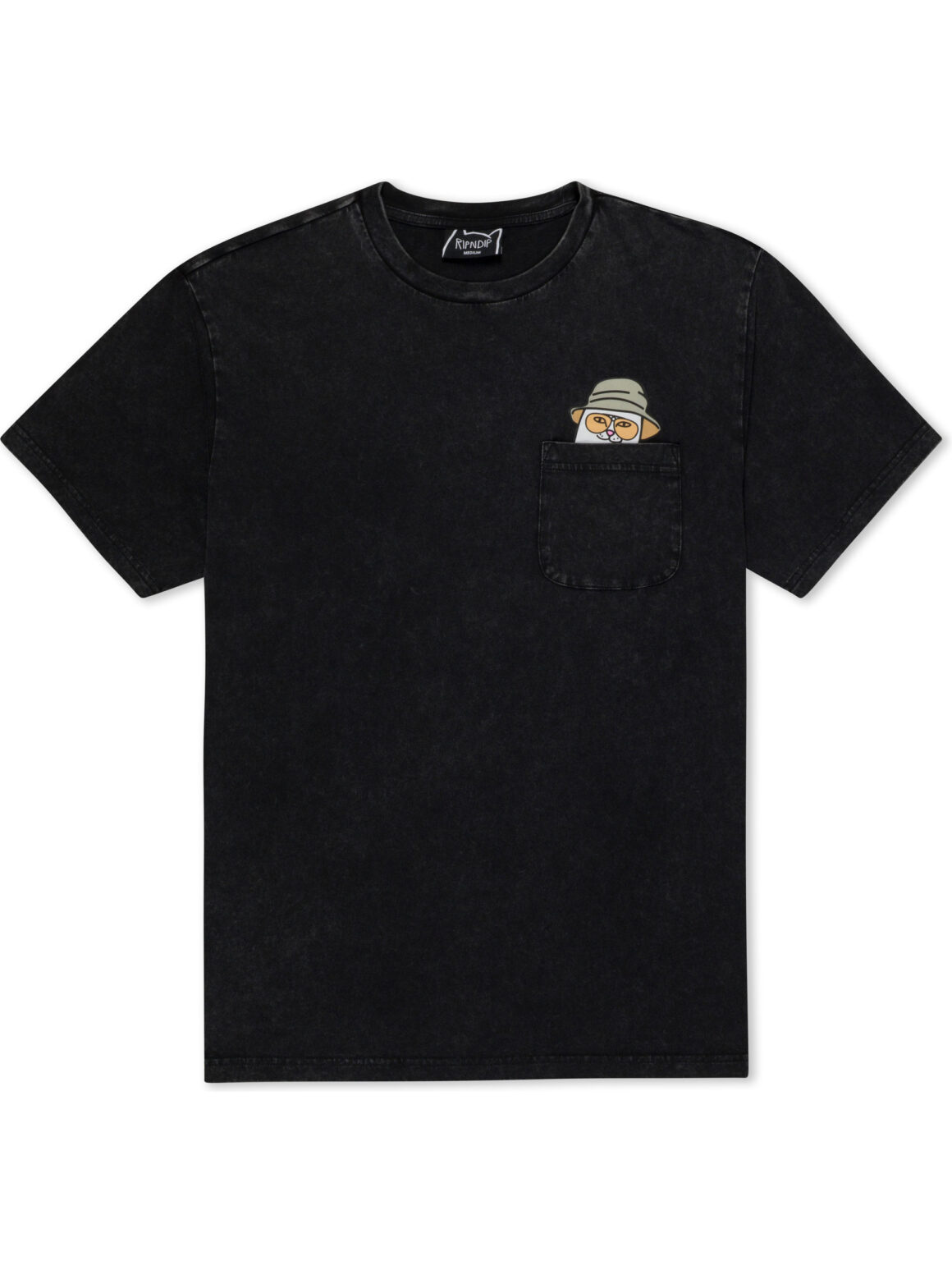 Imagem de: Camiseta RIPNDIP Nermal S Thompson Pocket Preto Mineral