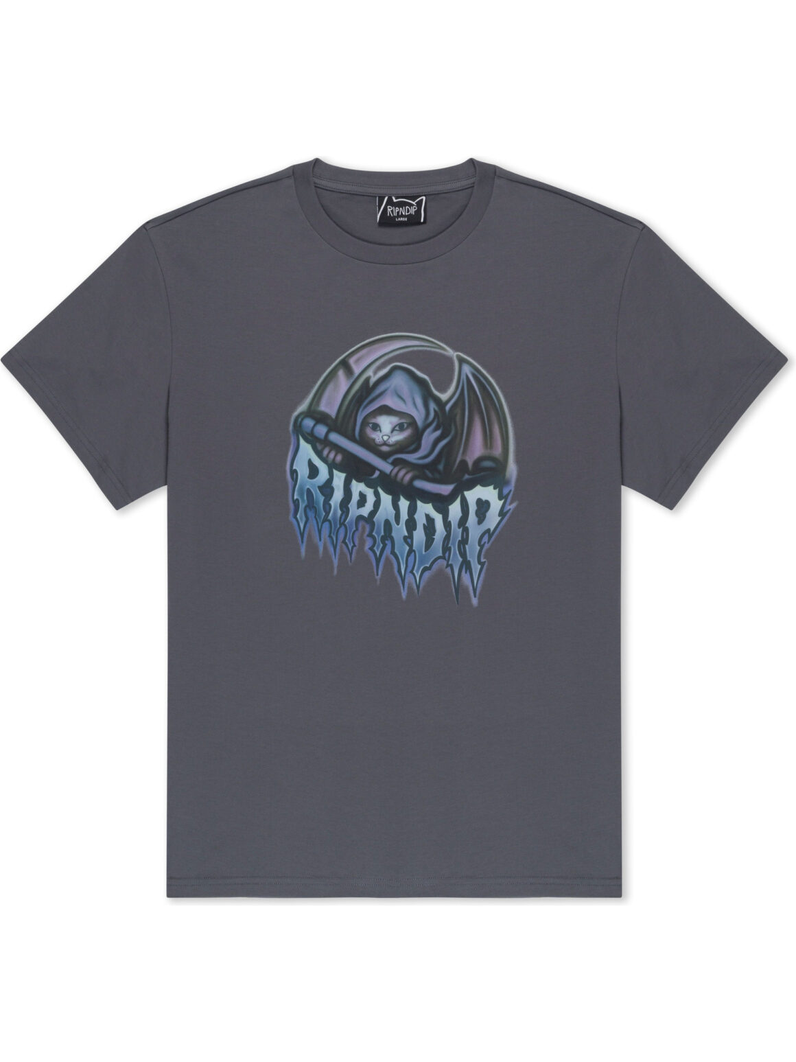 Imagem de: Camiseta Ripndip Out Of Time Cinza Chumbo