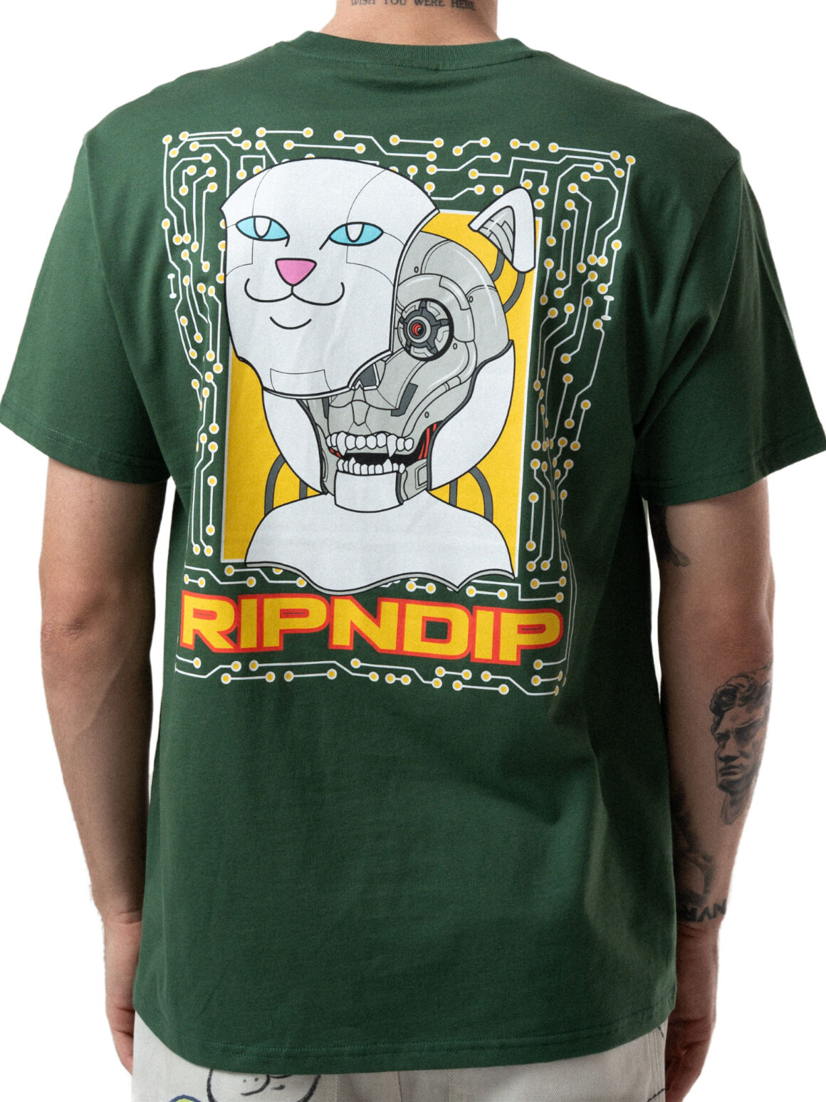 Imagem de: Camiseta RIPNDIP Plugged In Verde Floresta