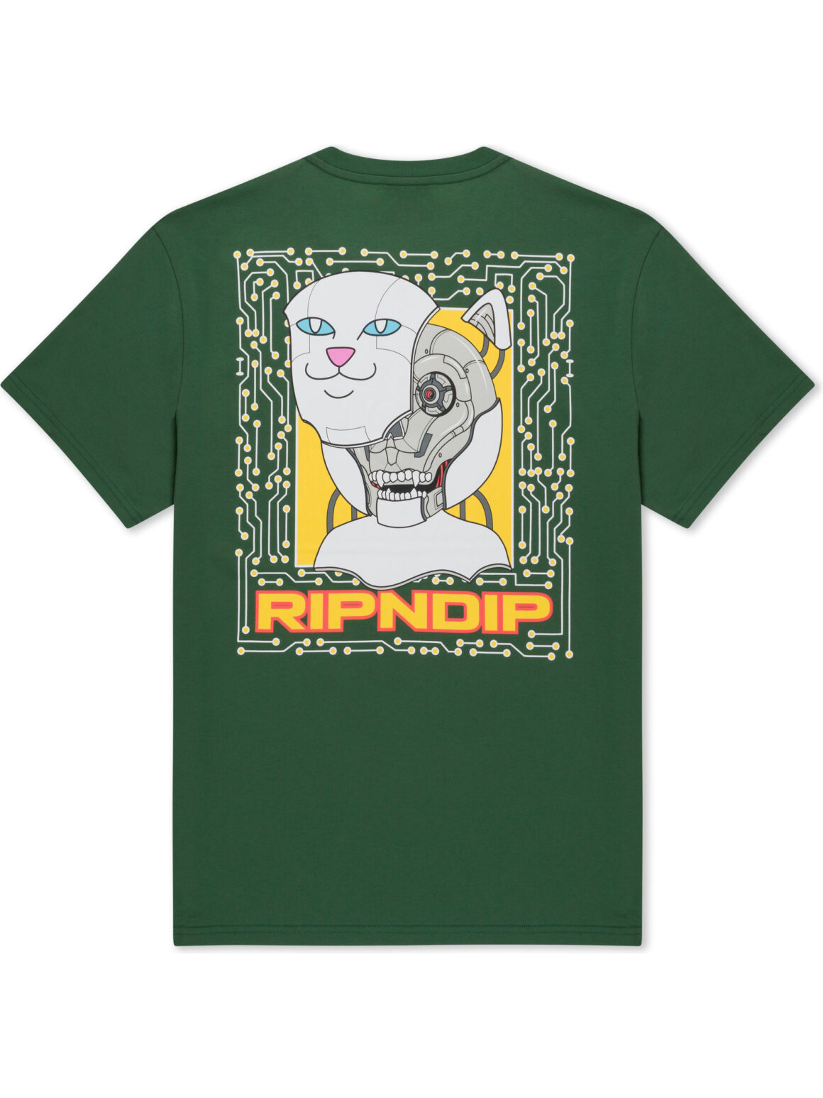 Imagem de: Camiseta RIPNDIP Plugged In Verde Floresta