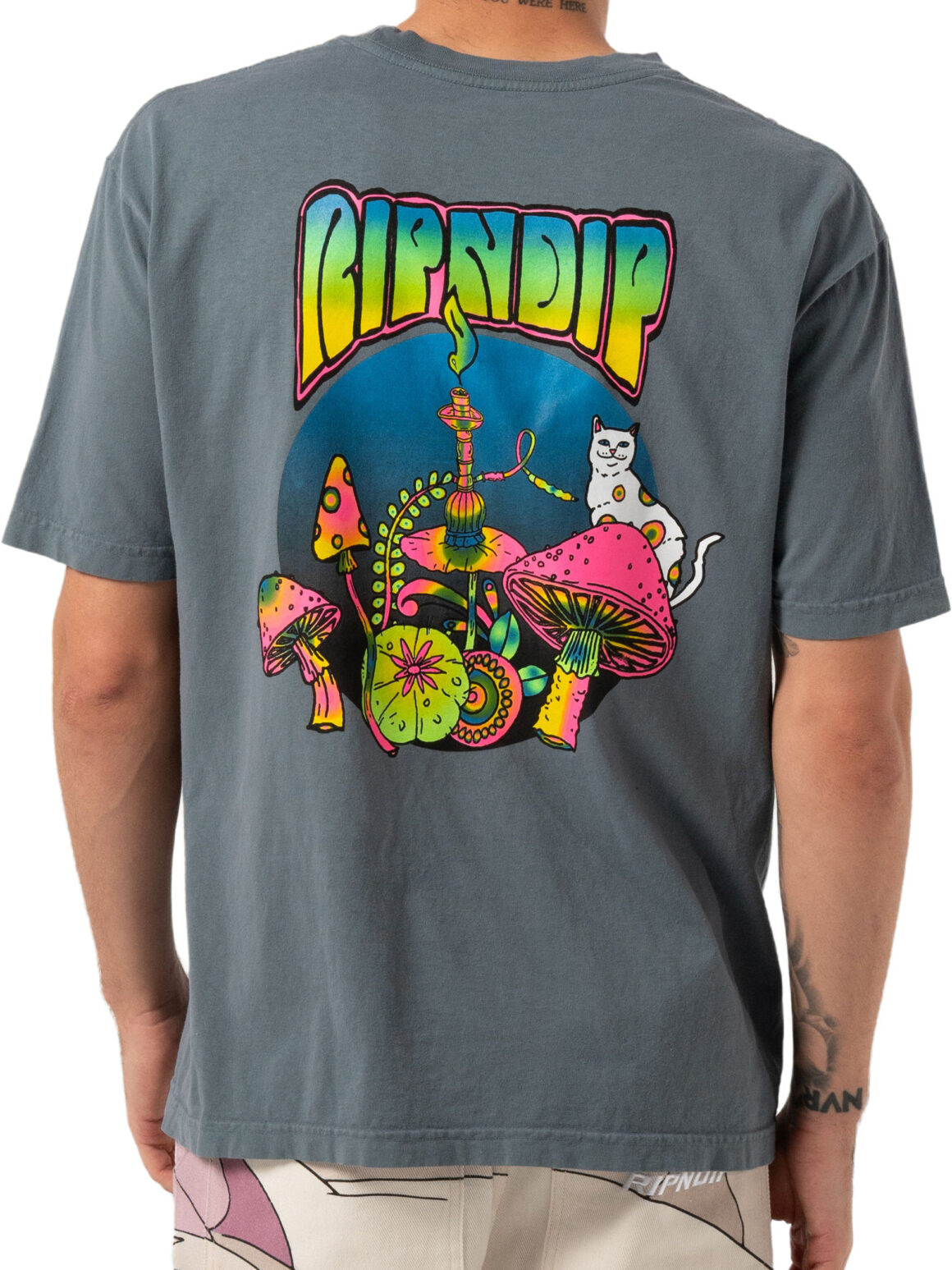 Imagem de: Camiseta RIPNDIP Psychedelic Cinza Carvão Claro