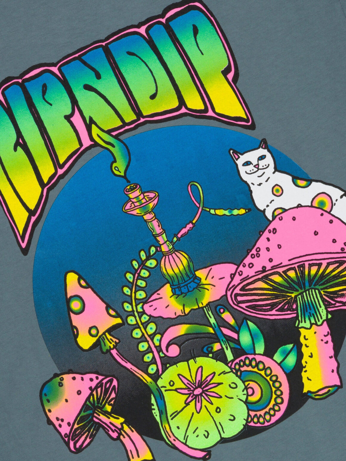 Imagem de: Camiseta RIPNDIP Psychedelic Cinza Carvão Claro