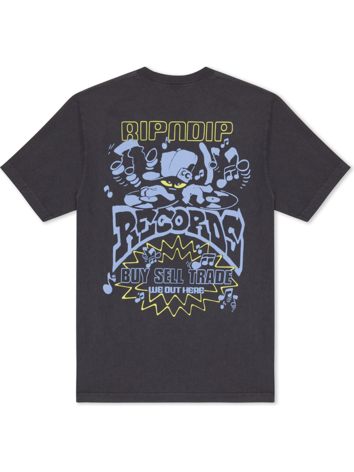 Imagem de: Camiseta Ripndip Records Cinza Chumbo Vintage