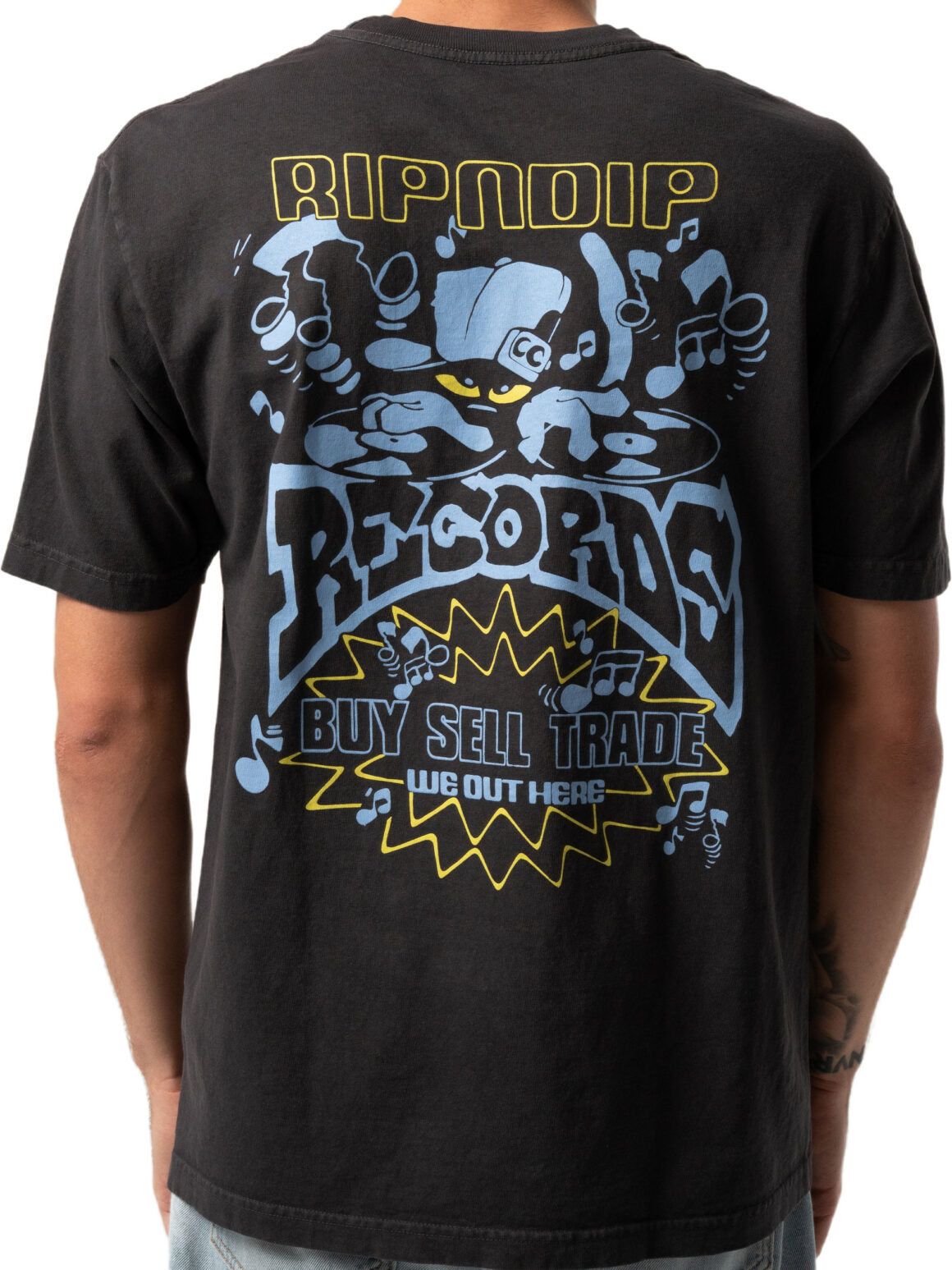 Imagem de: Camiseta Ripndip Records Cinza Chumbo Vintage
