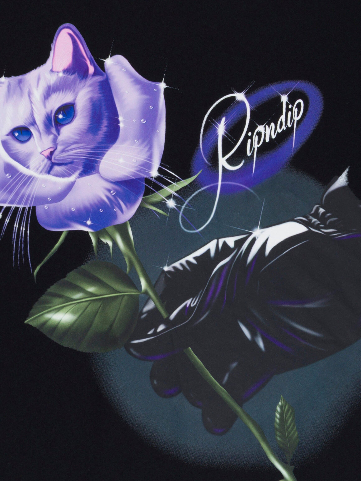 Imagem de: Camiseta RIPNDIP Rose Preta