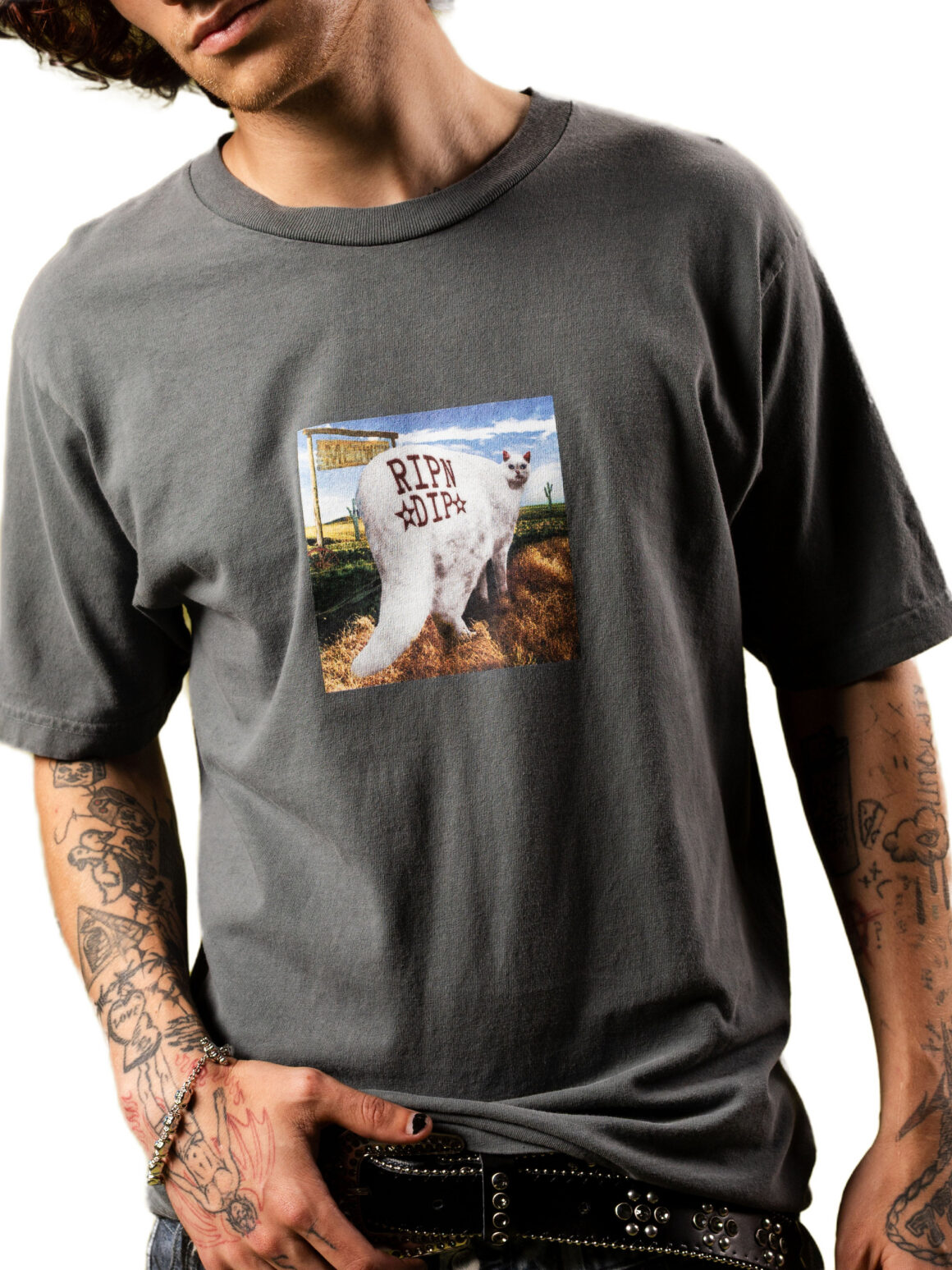 Imagem de: Camiseta Ripndip Rowdy Howdy Cinza Chumbo