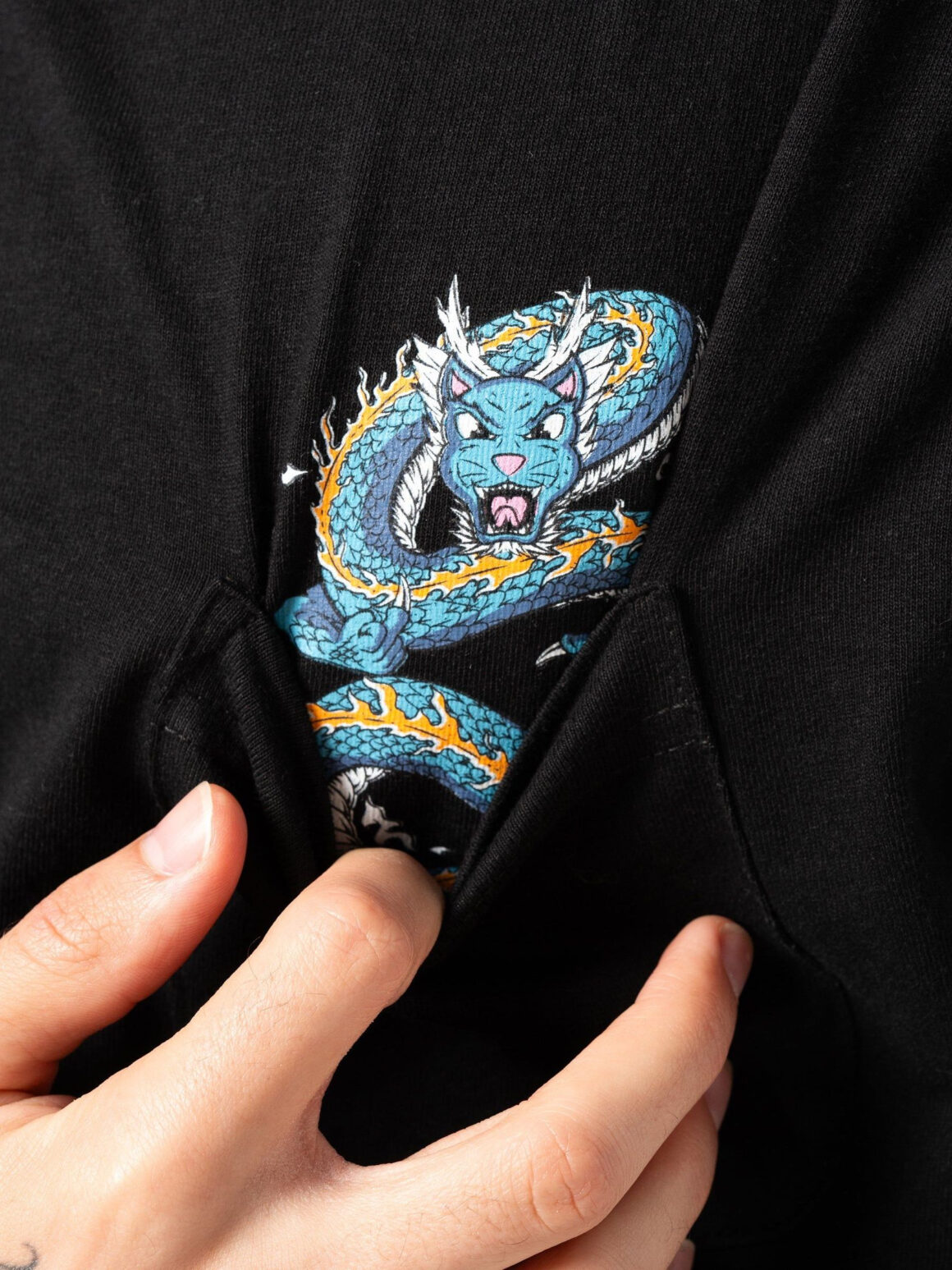 Imagem de: Camiseta Ripndip Shen Nerm Pocket Tee Preta
